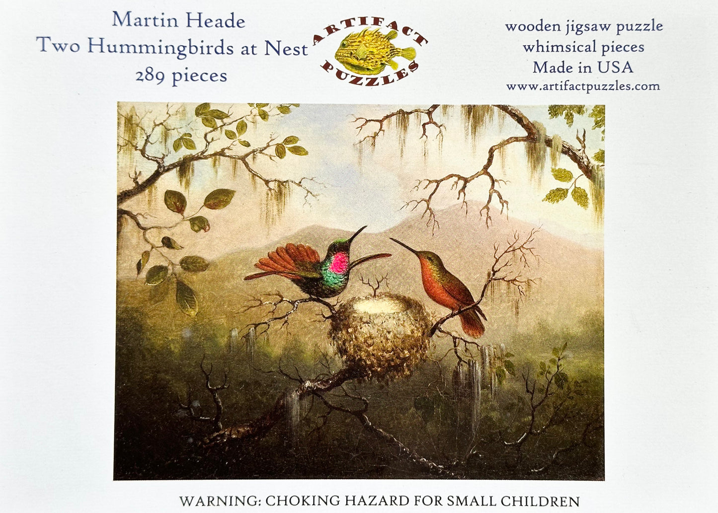 Two Hummingbirds at Nest